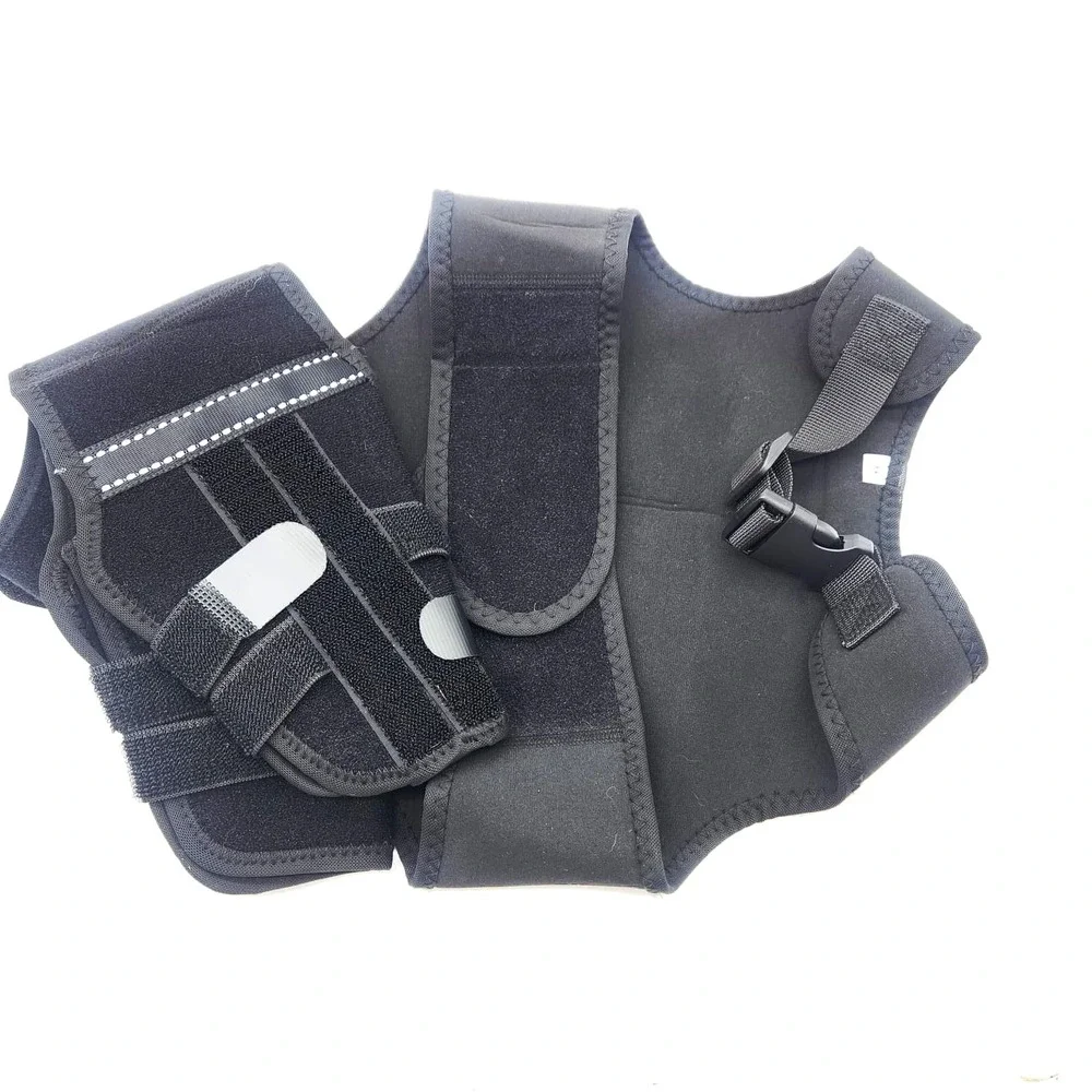 Marnonsis Medium Dog Knee Brace Hind Leg ACL Support‎ 4 Stabilizers Black